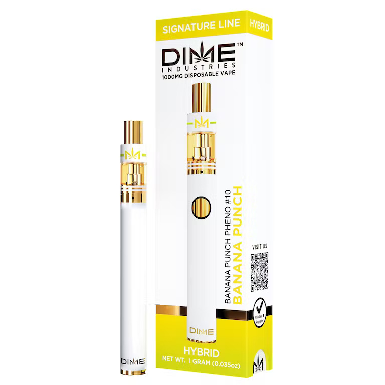 Dime Industries Banana Punch 1000mg All In One Device - Dime Extracts
